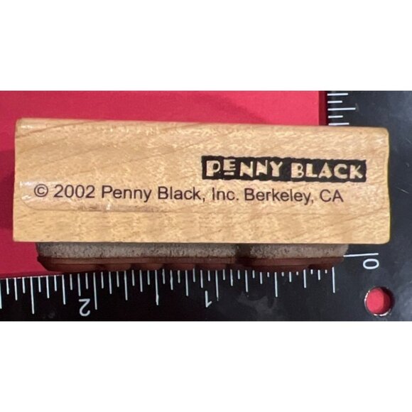 Season's Greetings 2527E Wood Mounted Rubber Stamp by Penny Black - Picture 3 of 5